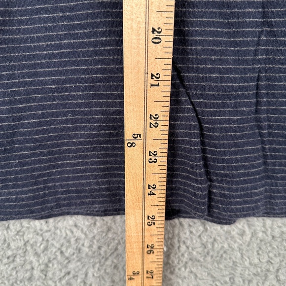 Vintage Polo Ralph Lauren Sweatshirt Mens Large Navy Striped 90s Crewneck Pony - Picture 6 of 8